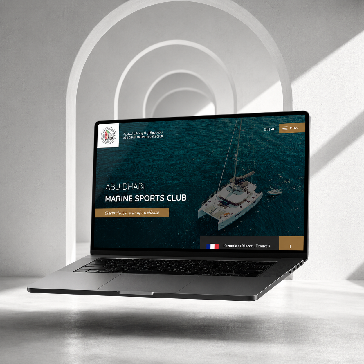 Abu Dhabi Marine Sports Club, Sports club website project by GAP3
