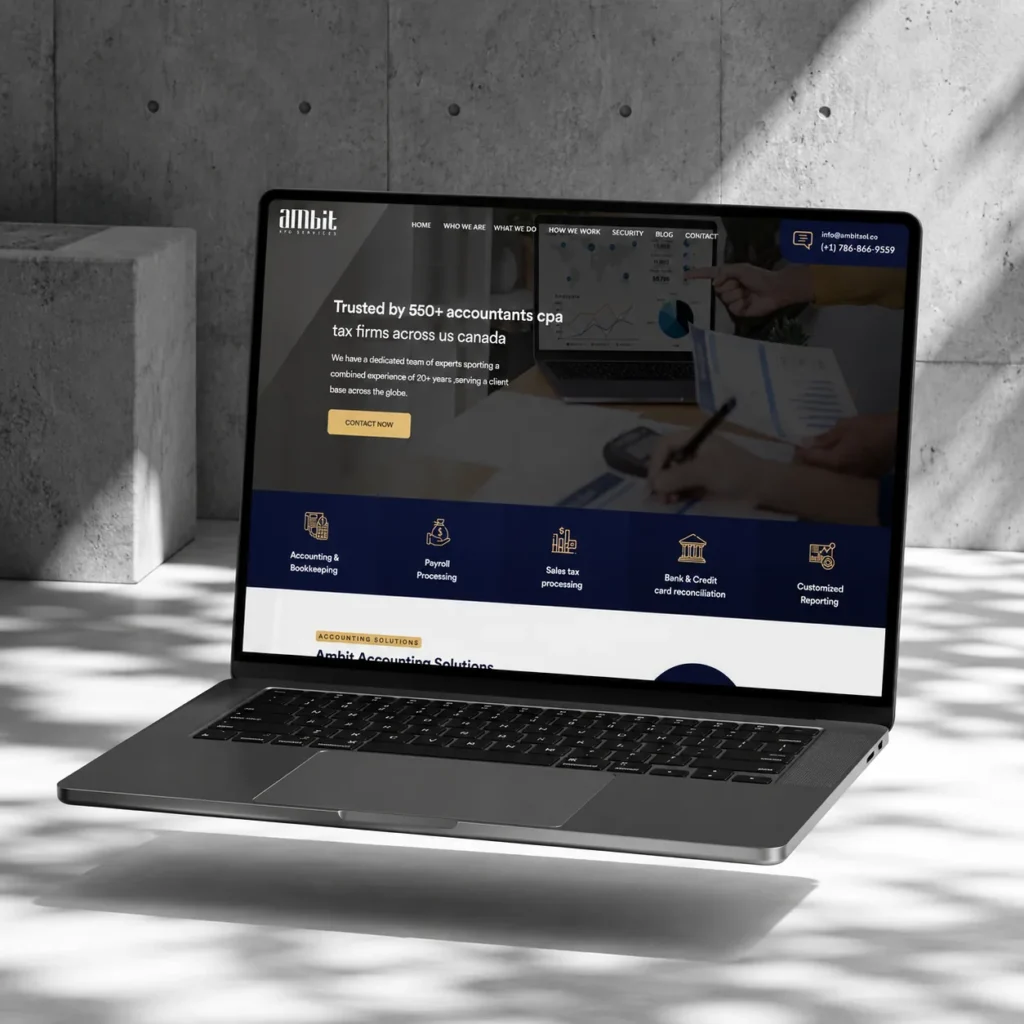 Ambit KPO project by GAP3, a digital marketing and web development agency in India