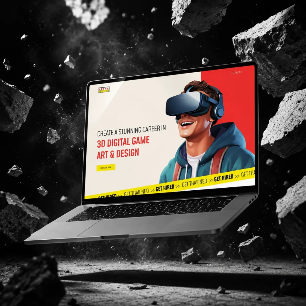 Arena Animation project by GAP3, a digital marketing and web development agency in India