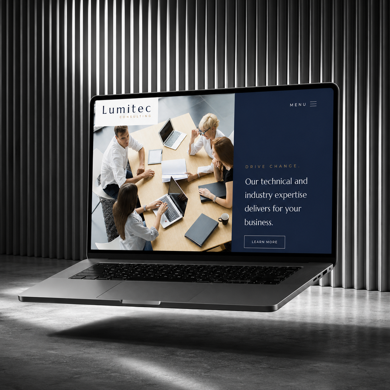 Lumitec Consulting, Corporate consulting website project by GAP3