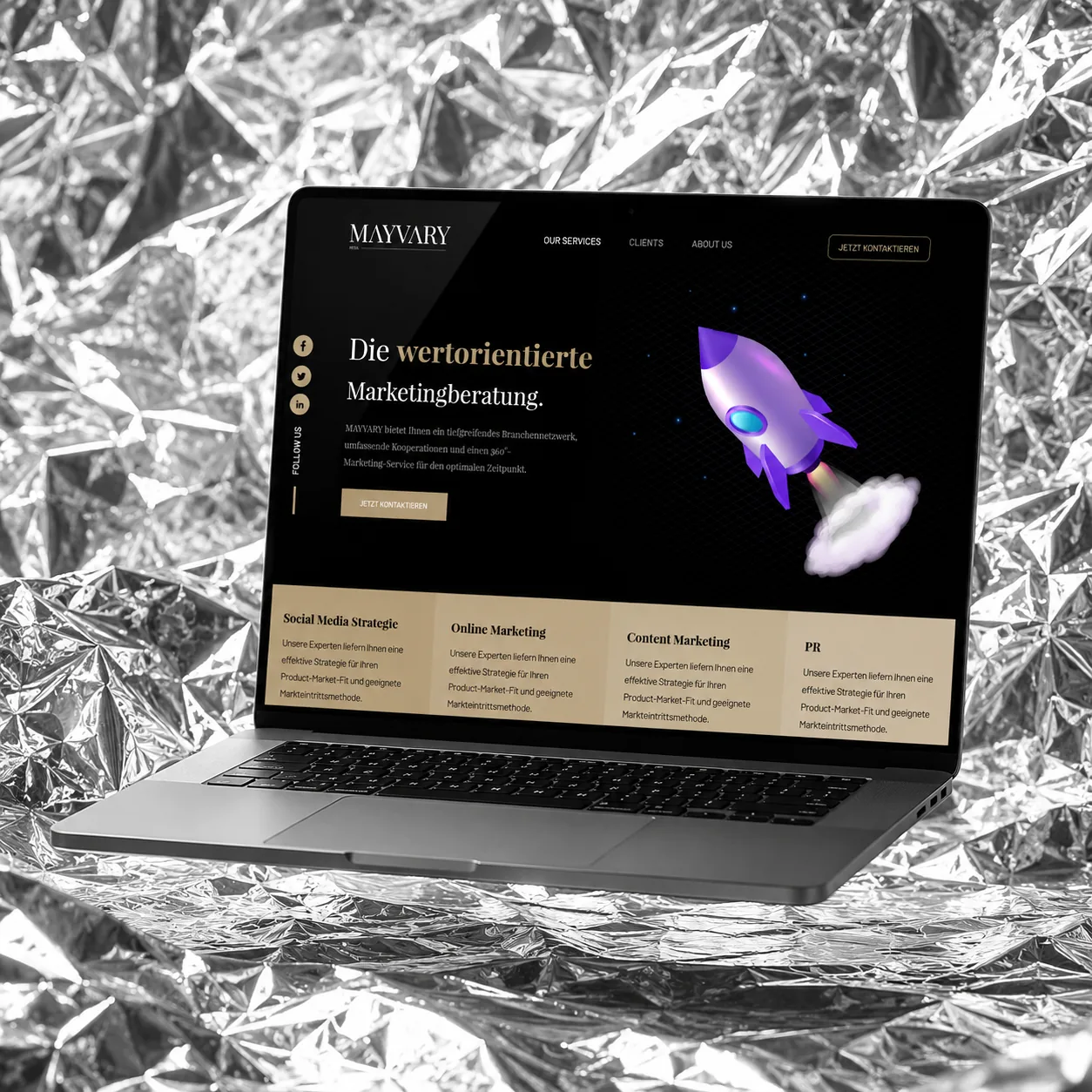 Mayvary, Brand Website project by GAP3