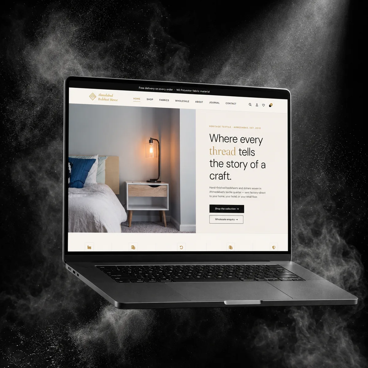Ahmedabad Bedsheet House, E-commerce project by GAP3