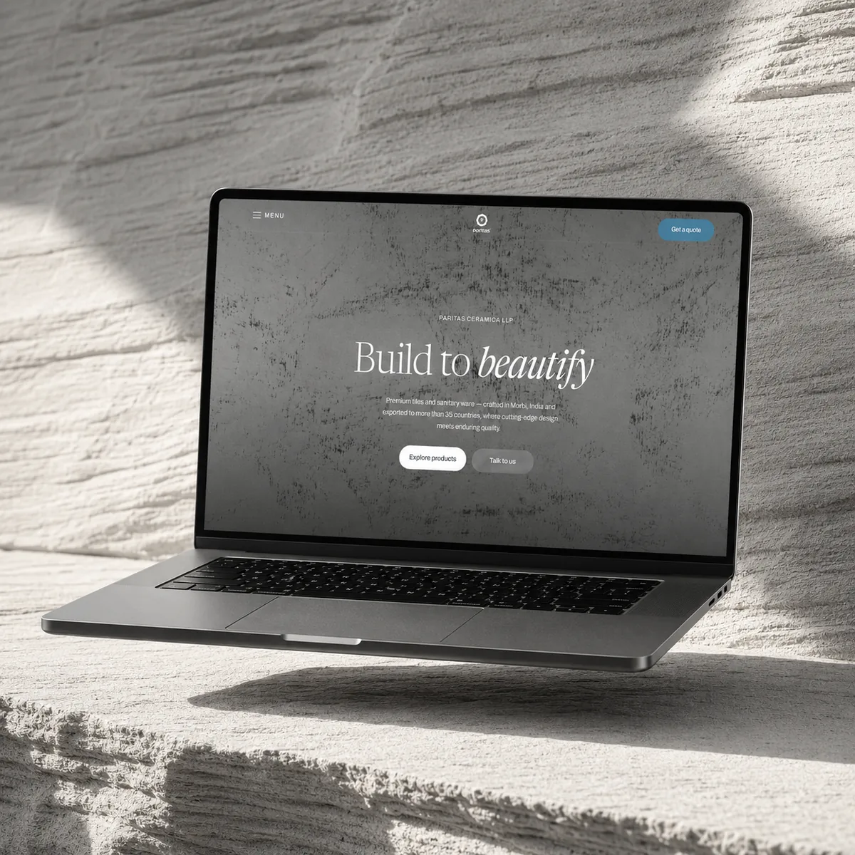 Paritas Ceramica, Corporate Website project by GAP3